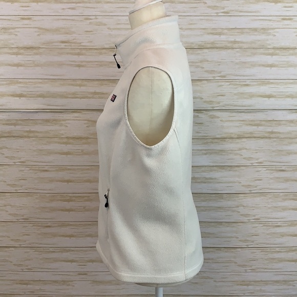 Vineyard Vines White Polar Fleece Vest - Picture 6 of 10